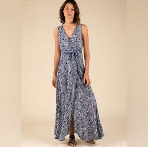 Poupette St Barth Bonnie Maxi Wrap Dress in Size Large